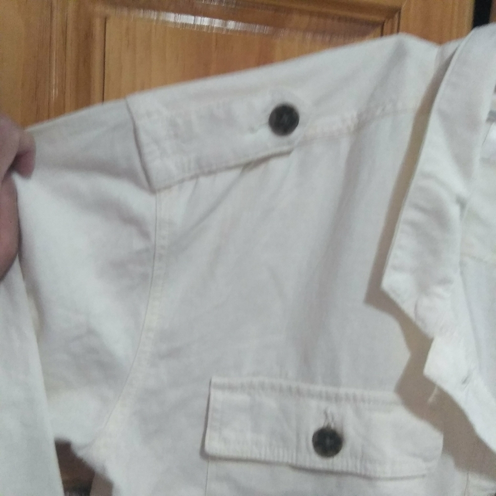 Cream linen jacket - Picture 2 of 5